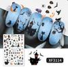 1 Sheet Halloween Series Nail Sticker Pumpkin Lantern Skeleton Spider Vampire Decals For Nail Art DIY Decoration Tools
