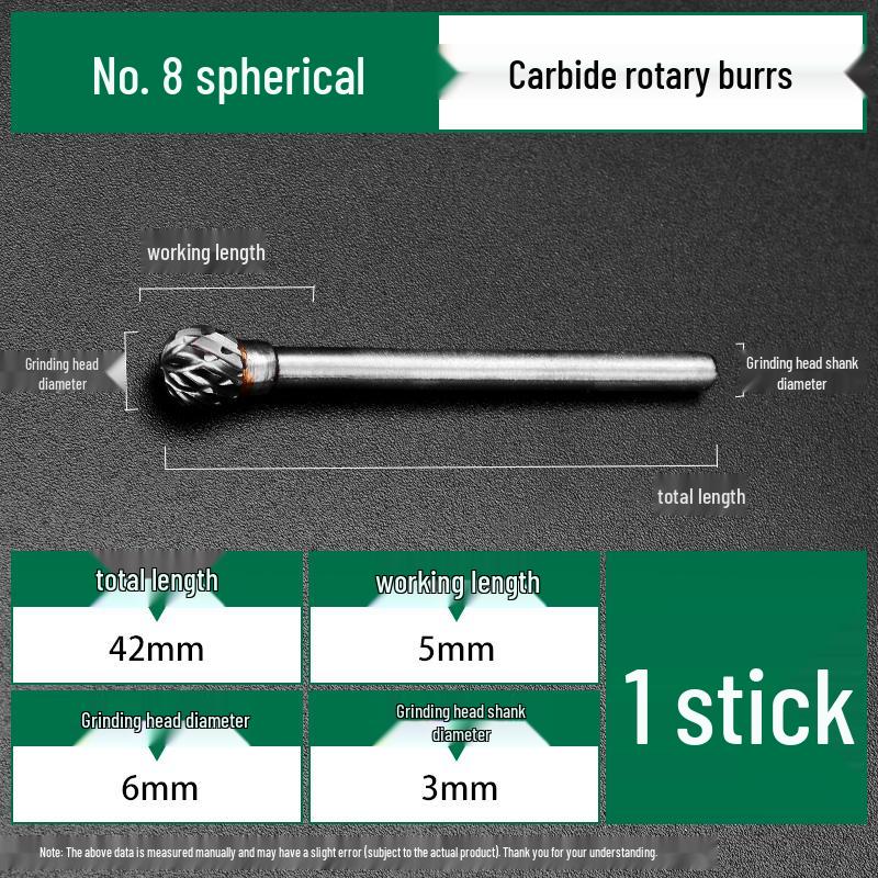 Mei NIT Tungsten Carbide Ball Head Rotary File Milling Cutter Grinder for Metal Chamfering