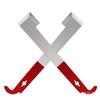 Stainless Bee Hive Tool Frame Lifter J Shape Hook Red 27cm Cut Honey Knife Beehive Scraper Beekeeping Tools Beekeeper Supplies