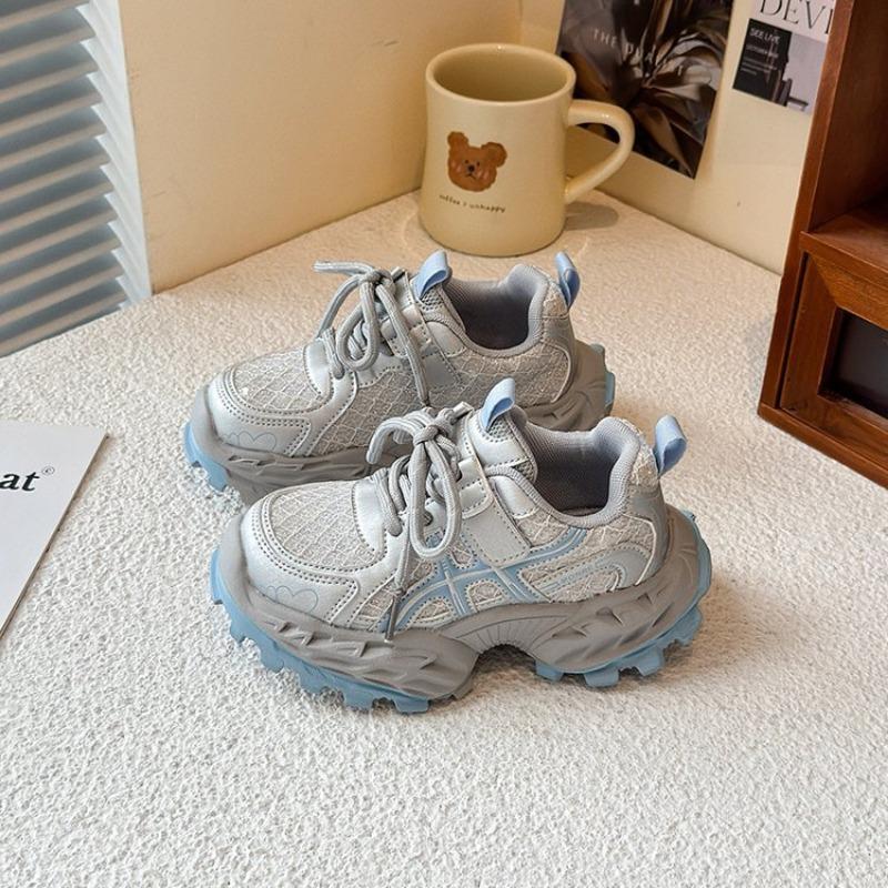 Детская сетчатая спортивная обувь дышащая студенческая беговая обувь модные кроссовки на мягкой подошве детская нескользящая повседневная обувь