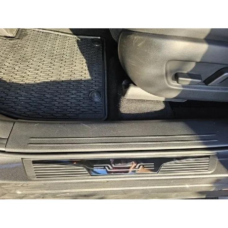 For Mazda CX90 CX-90 2024 Car Door Sill Protector Pedal Cover Scuff Plate Trims Sticker Car Styling Accessories