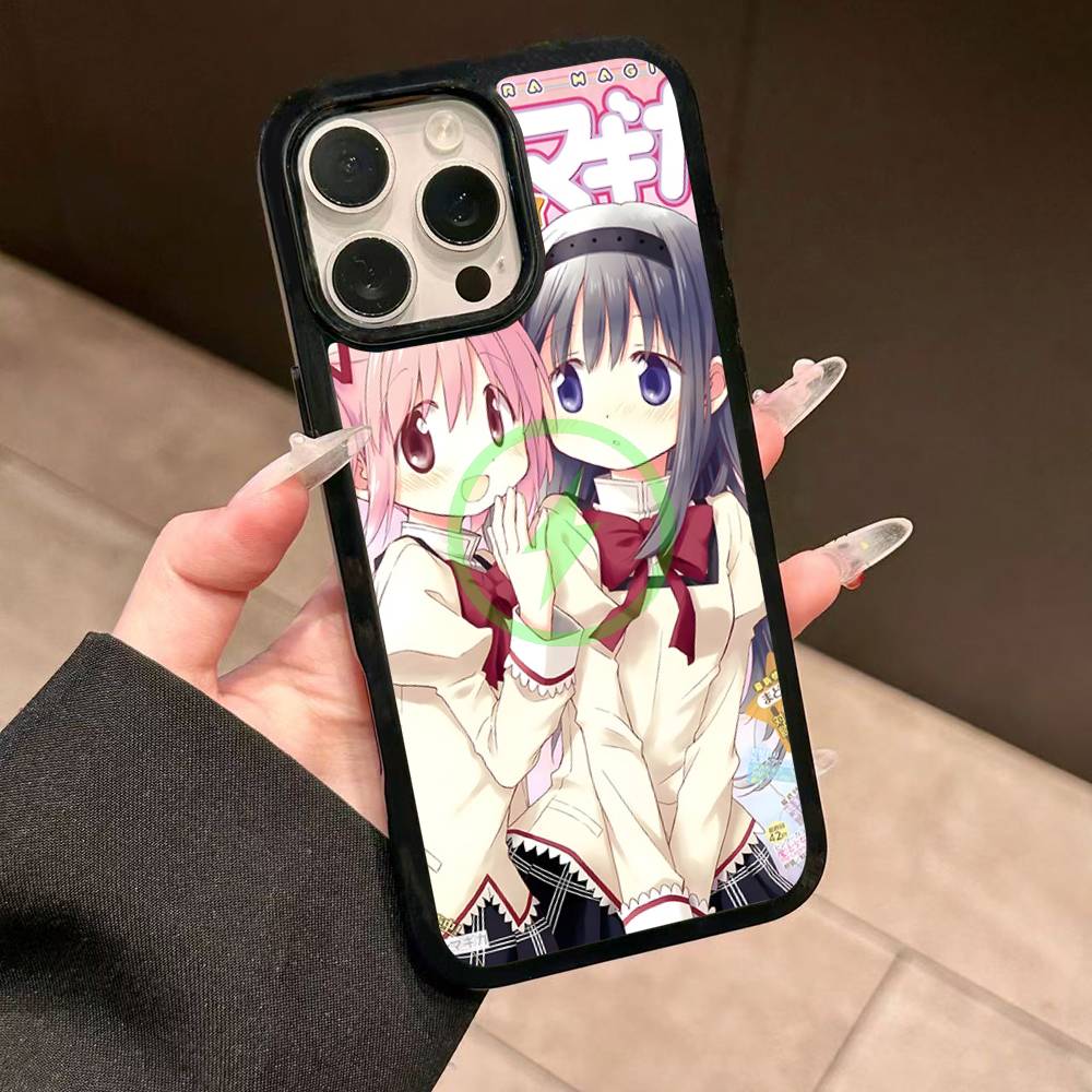 Милый Аниме Puella Magi Madoka Magica Чехол Для Magsafe Для IPhone 17 16 Pro Max 15 14 Plus 13 12 11 Беспроводная Зарядка Чехол Для Телефона