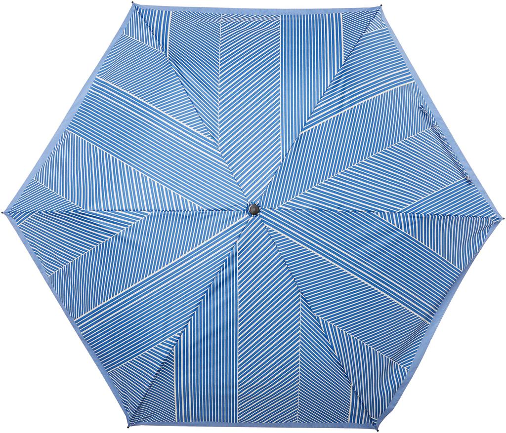 Folding Umbrella Sweet Jasmil Mixed Stripe Folding Umbrella Umbrella For Rain and Sunshine Simple Stylish Cute UV Light PU Navy Blue Navy Blue Rib
