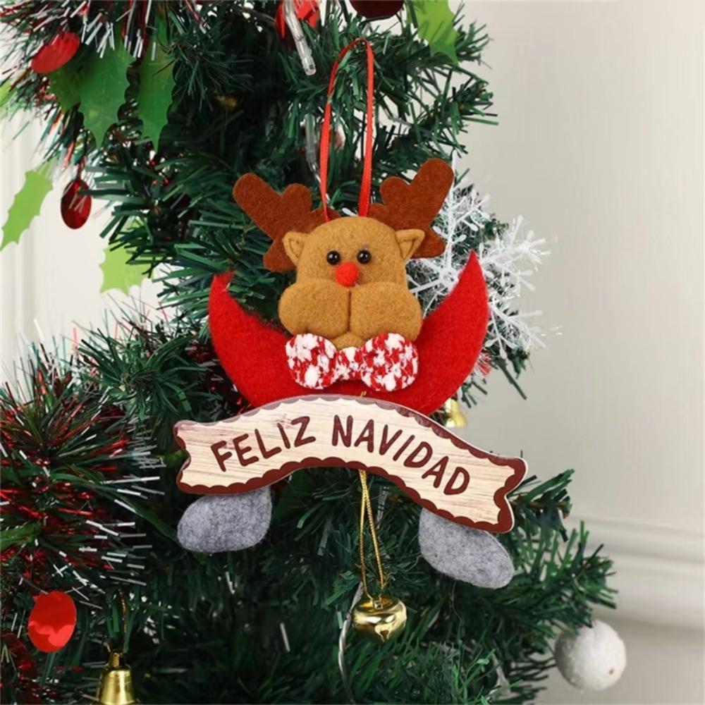 Мультяшный Санта-Клаус лось кулон рождественская елка подвесное украшение домашнее рождественское украшение