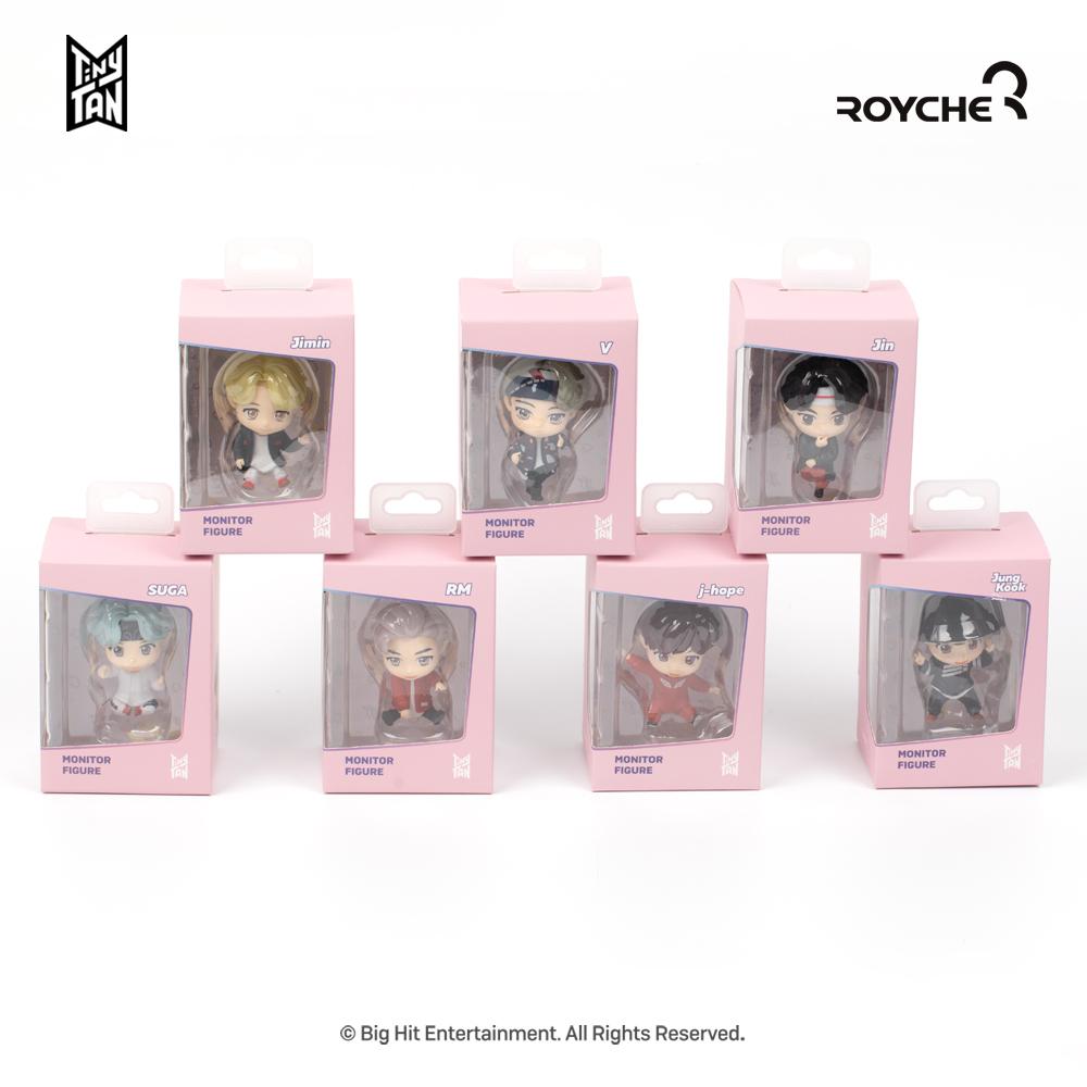 Набор из 2 предметов) Tinytan x Royche Monitor Figure Официальные товары BTS от Bighit / Пластиковая кукла