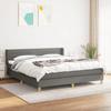3130362 vidaXL Divan Bed with Mattress Dark Grey 160x200cm Fabric