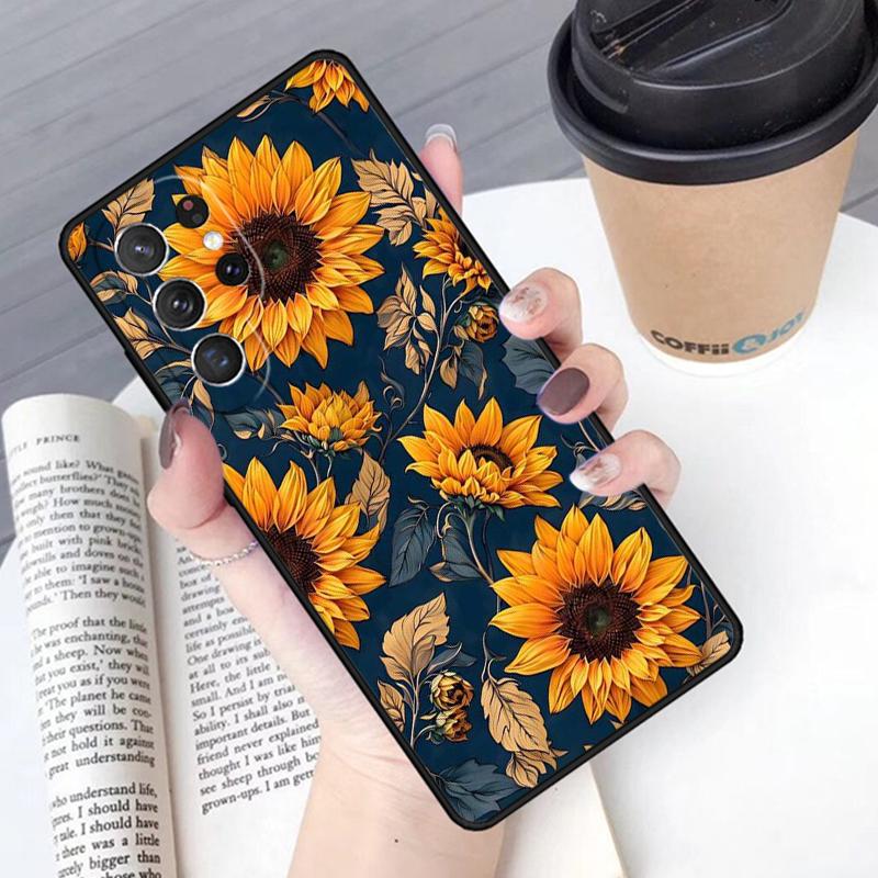 Красивый желтый подсолнух чехол для телефона Обложка Для Samsung Galaxy S24 S25 Ultra S21 S22 Ultra S10E Note 10 Plus Note 20 FE S23