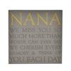 Thoughts of You Memorial Square Plaque - Nana