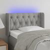 VidaXL LED Headboard Bedroom Furniture Single Bed Accessory Headboard Bed Frame Interior Light Grey 3123546
