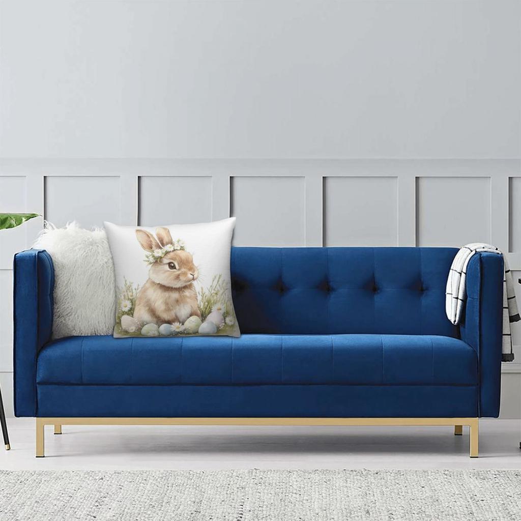 Наволочка Винтажный Пасхальный Кролик Яйцо Графический Чехол для Подушки Винтажная Наволочка Для Офиса Автомобиля Дома Декоративные Наволочки