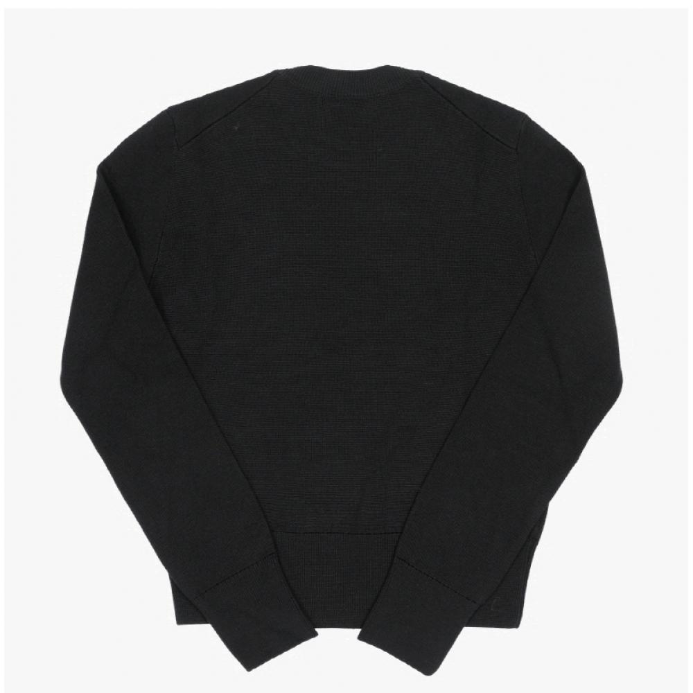 Ami Women Knit Small Heart Logo Fks826 001 009