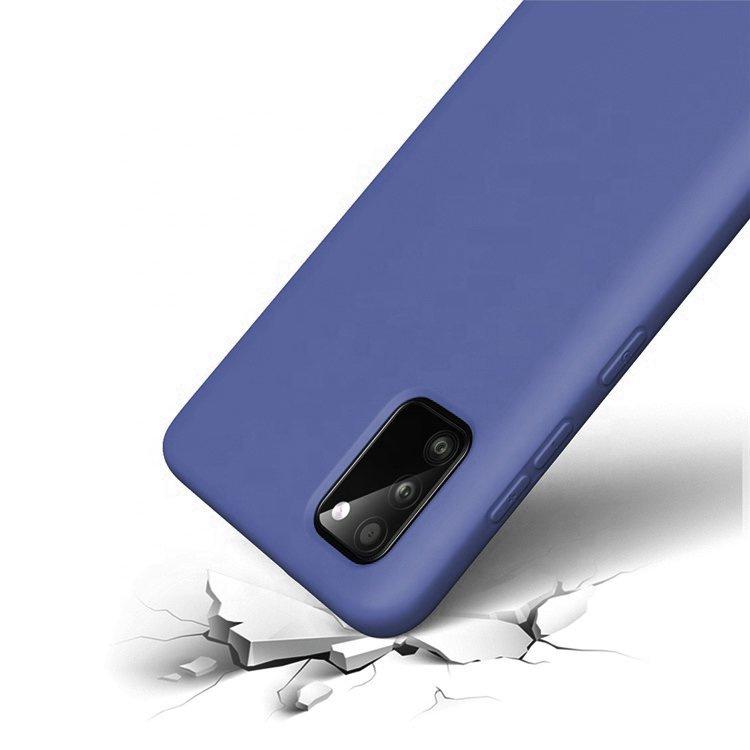 Case for Samsung Galaxy A02s, Silicone Lite, navy blue
