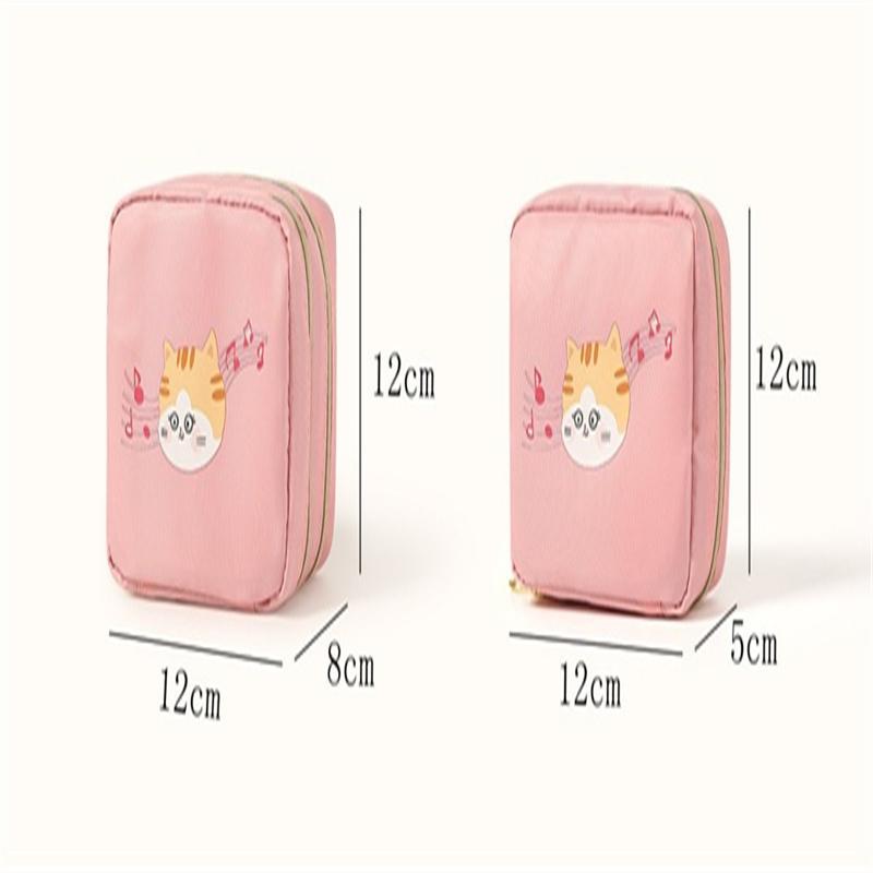 Large Capacity Sanitary Pad Lipstick Coin Purse Women's Menstrual Handkerchief Storage Bag Portable Sanitary Napkin Storage Bag