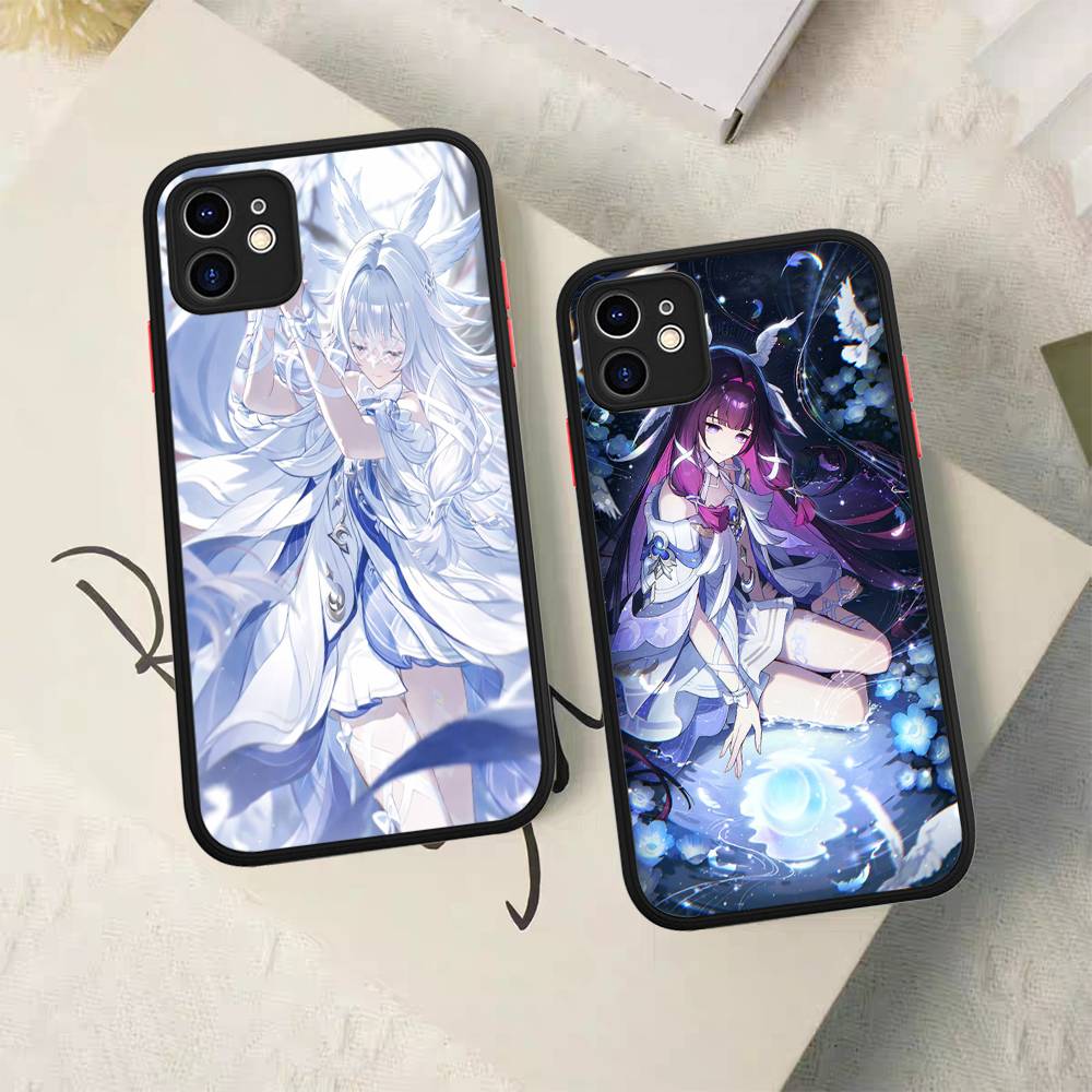Genshin Impact Columbina Phone Cases For IPhone 16 15 14 Plus 13 12 11 Pro Max Matte Oft Bumper Phone Cover