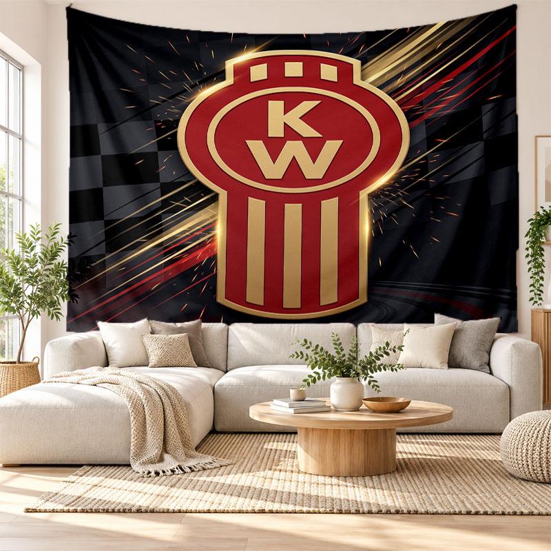 Kenworth Wall Tapestry, Soft Fabric Wall Hanging, Decorative Backdrop For Bedroom Home Wall Art