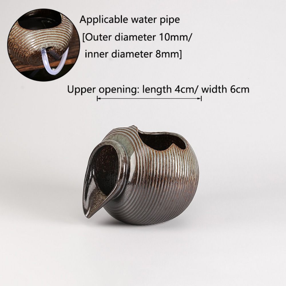 Декоративный керамический аквариум с циркулирующим водопадом с верхним отверстием, фонтан с текущей водой, офис