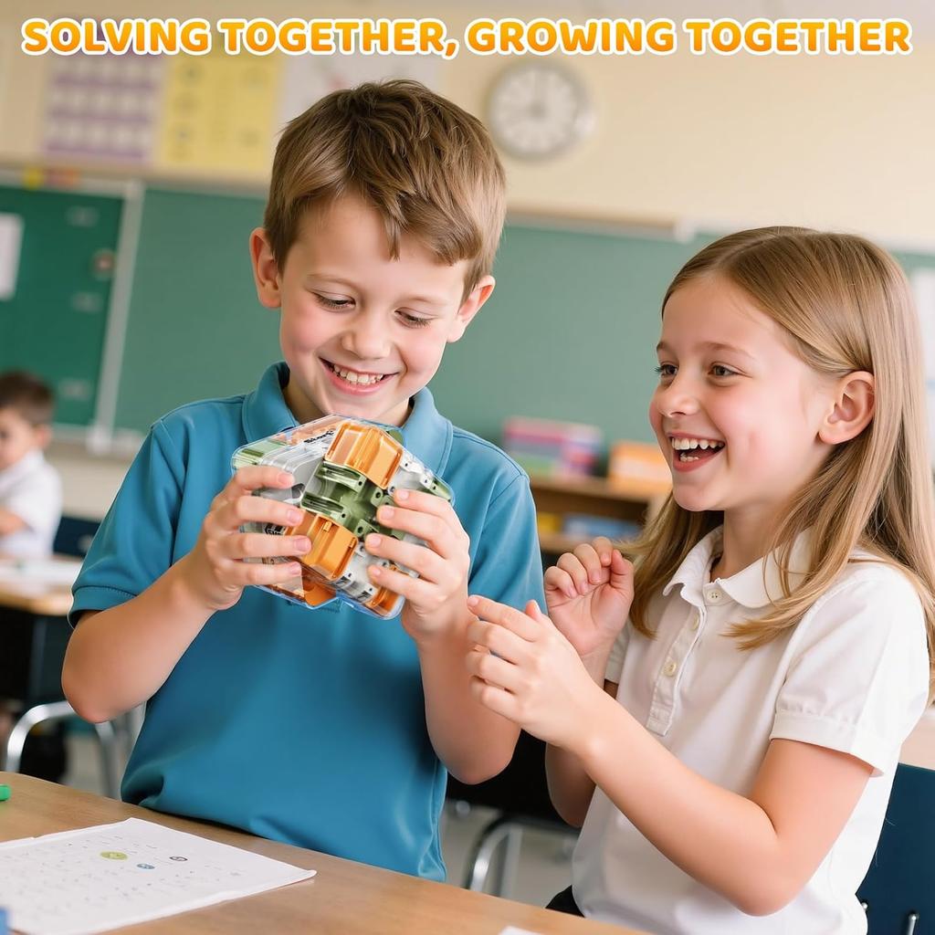 Большой Лабиринт 3D Пазл Куб - Увлекательная Головоломка, Куб-Пазл Лабиринт Интерактивная Игра-Лабиринт, Пазл Высокой Сложности