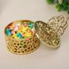Gold-plated Gold Hollow Box Handheld Packaging Gift Box Candy Container Box  Gift Box