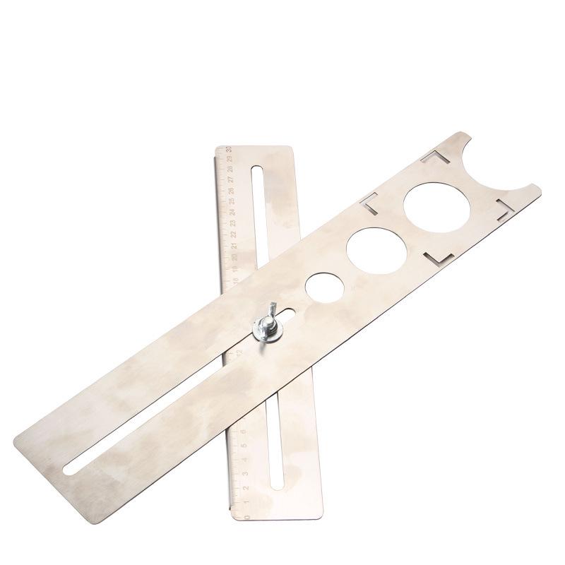 Adjustable Stainless Steel Tile Hole Locator and Drill Guide