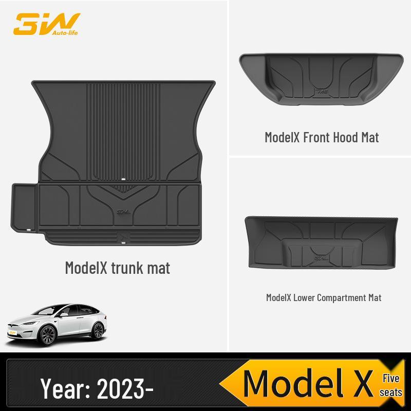 3W Полностью ТПЭ Коврик в Багажник для Tesla Model Y/3 L/X/S Обновленная Версия