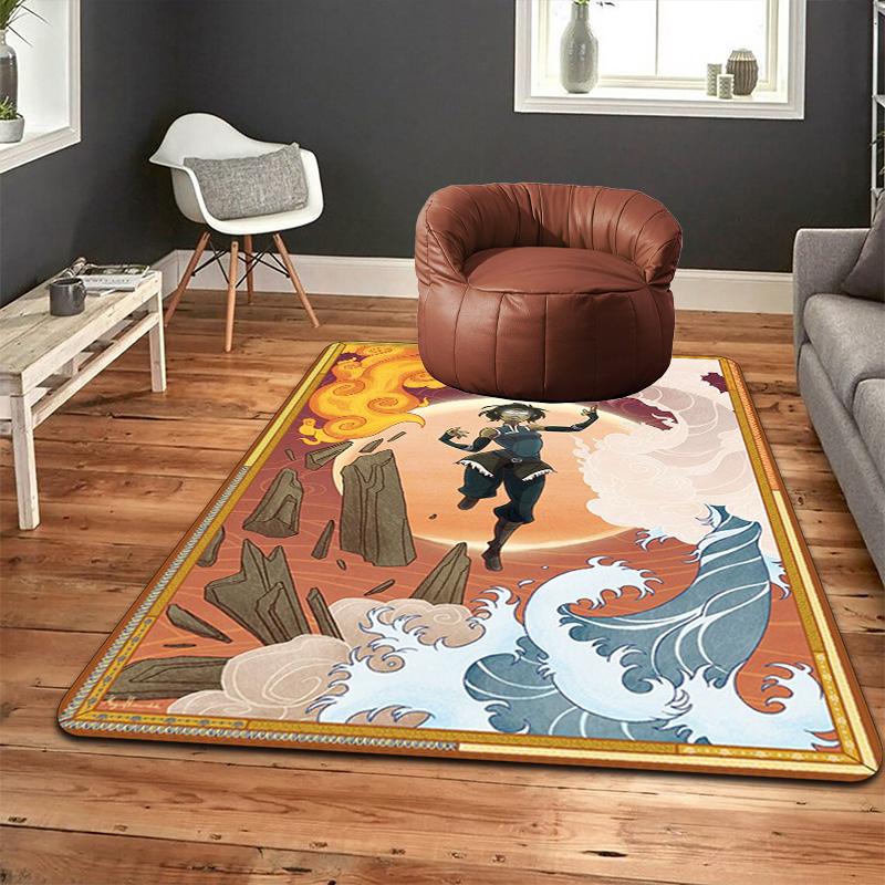 The Legend of Korra Rug Floor Mat for Living Room or Bedroom Soft and Comfortable Carpet a Gift for Birthday and Holiday.DFF0925009