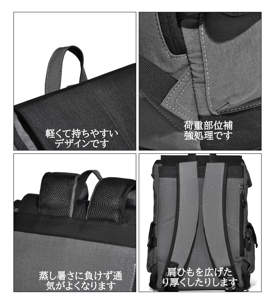 [FSD.WG] Backpack, Stylish, Popular for Men, Large Capacity, Water Repellent, PC Pocket, 1 Night 2 Day Trip