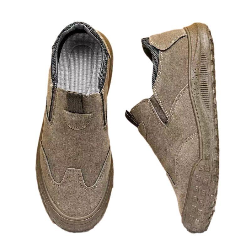 Men's Breathable and Anti Slip Loafers Fashionable Spring Autumn Work Shoes Men's Outdoor Hiking Shoes Skateboarding Shoes