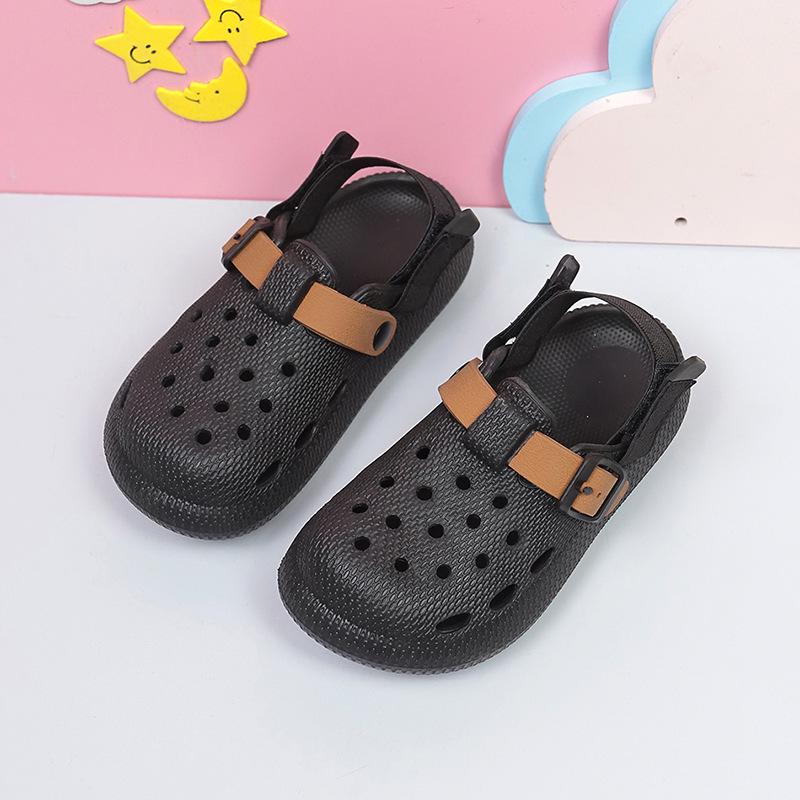 Новые летние детские сандалии Birkenstock: Дышащие, нескользящие, с застежкой-липучкой, перфорированные, подходят для детского сада и школы.
