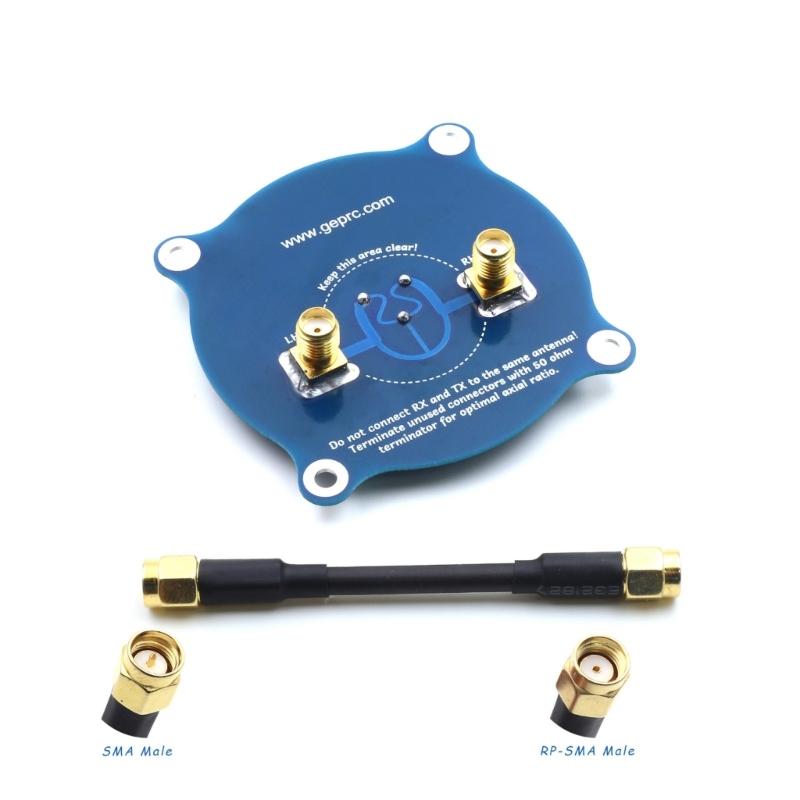 Triples Feed Patches-1 5.8G 9.4DBI Circular Polarized FPV Antennas Conversion to 100MHz Remote Control Goggles Accessories