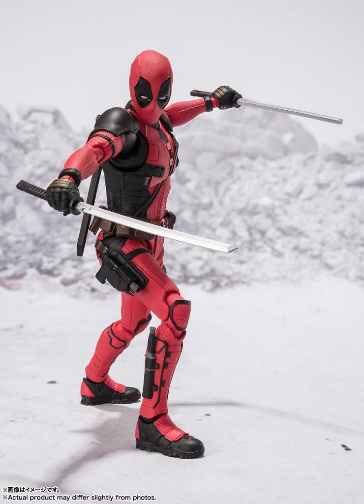 TAMASHII NATIONS SHFiguarts Дэдпул (Дэдпул и Росомаха) Приблизительно 155 мм ПВХ и АБС Окрашенная Подвижная Фигурка