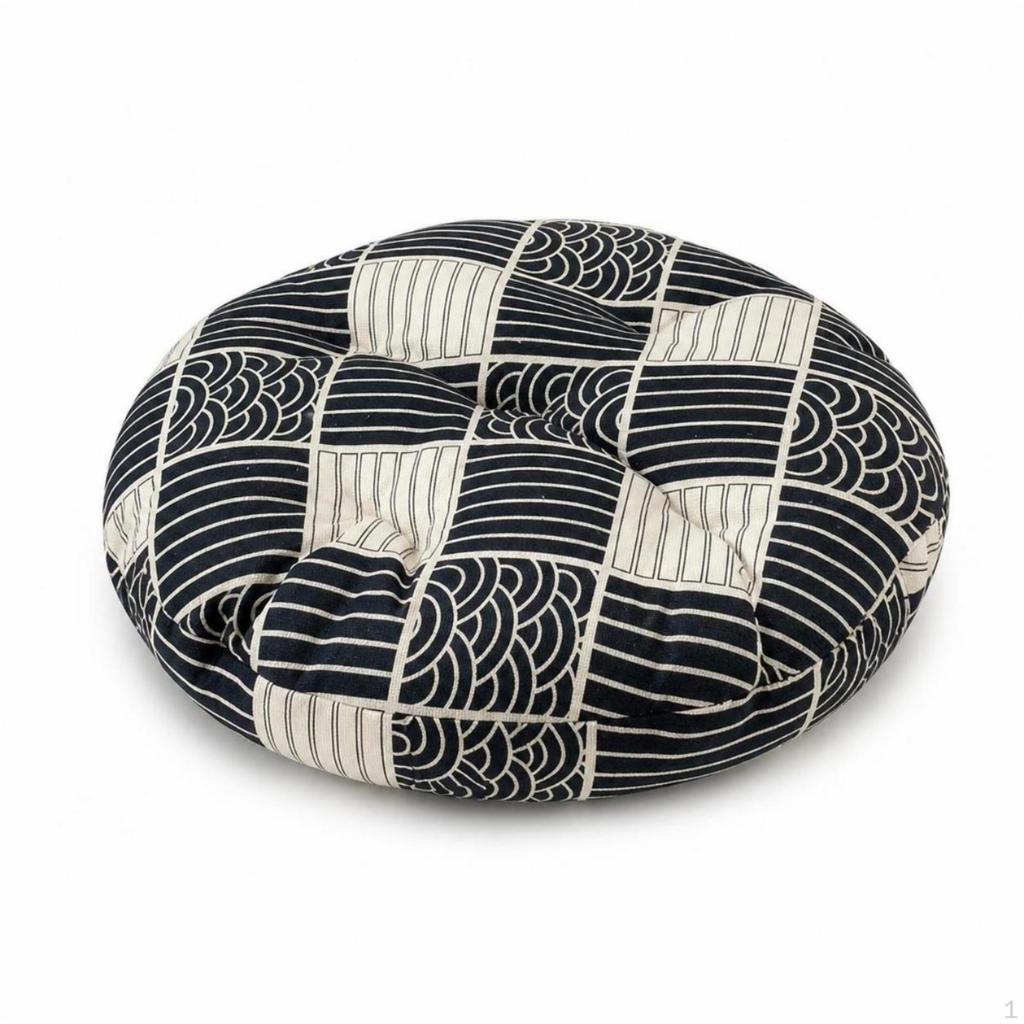 Woven Cat Bed with Cushion Round Wicker Basket Pillow Washable Pet for
