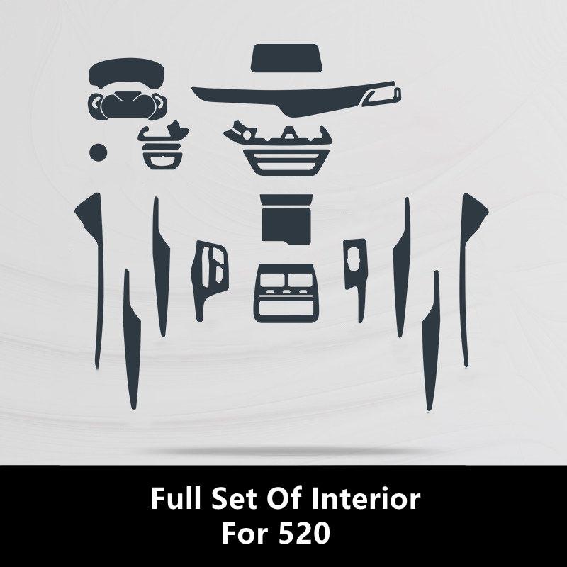 For BMW 5 Series 17-19 G30 G31 Car Interior Center Console Transparent TPU Protective Film Anti-scratch Repair Film Accessories