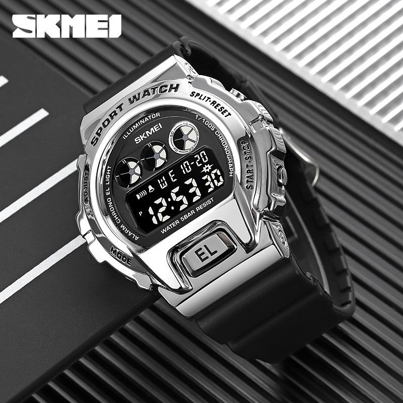 Moment Beauty Модные мужские спортивные часы с металлическим циферблатом Модные брендовые водонепроницаемые электронные часы премиум-класса Студенческие часы