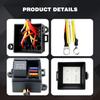 12V 3 Way Waterproof Relay Box Pre-Wired Fuse and Relay Box 3 Slot ATC/ATO Fuse Relay Block Universal Relay Panel for Automotive Fuses4