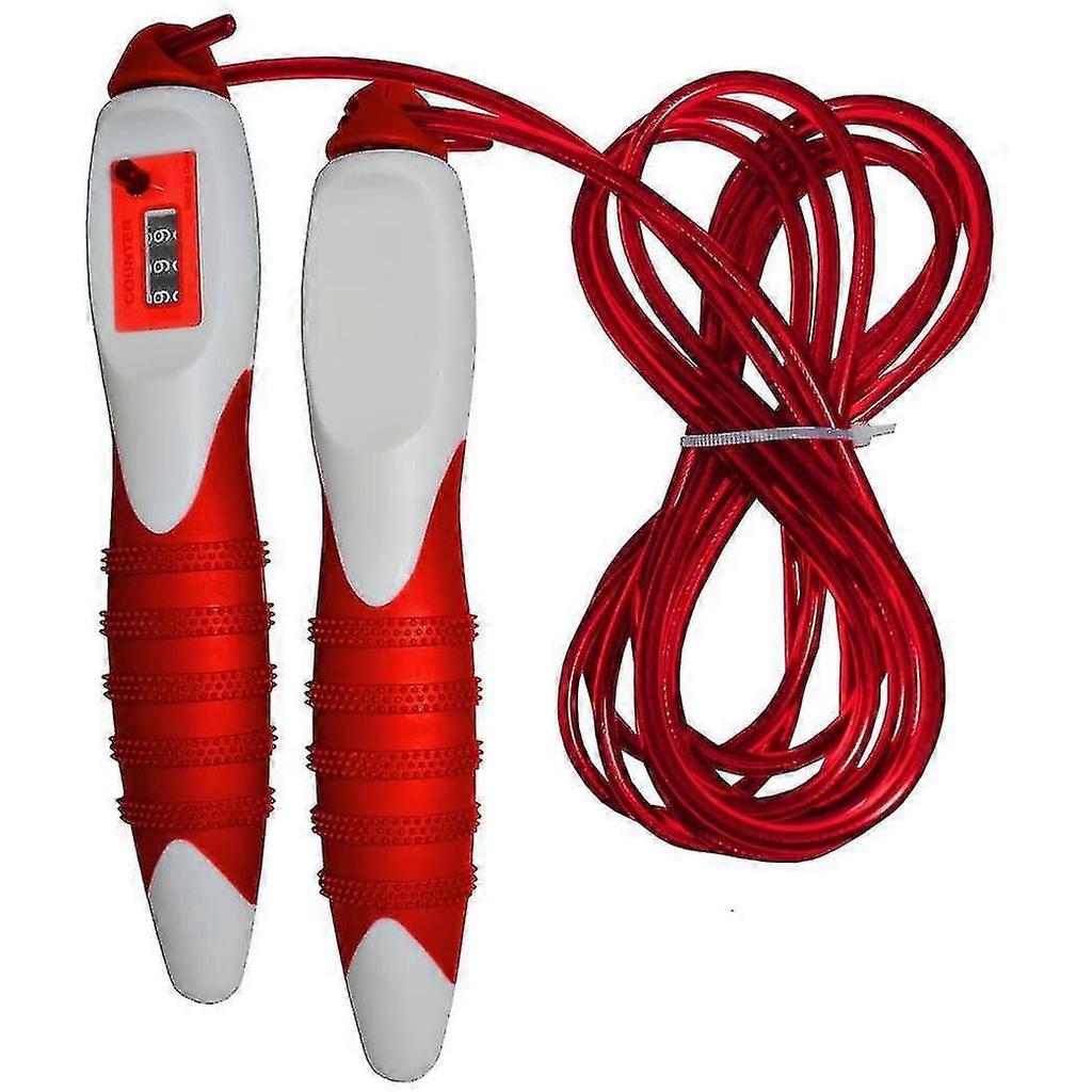Weighted intelligent rope skipping easy to adjust Pvc professional ergonomic ball bearing - suitable for all heights and skill levels of anti-skid han