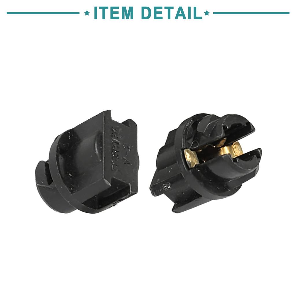 ACROPIX Автомобильная приборная панель кластера разъем лампы приборной панели T5 поворотный цоколь черный 8 шт.