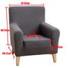 Club Tub Chair Slipcover ,Stretch Spandex Removable Geometric Pattern Armchair Covers ,Small Sofa Furniture Protector Used For Family Room