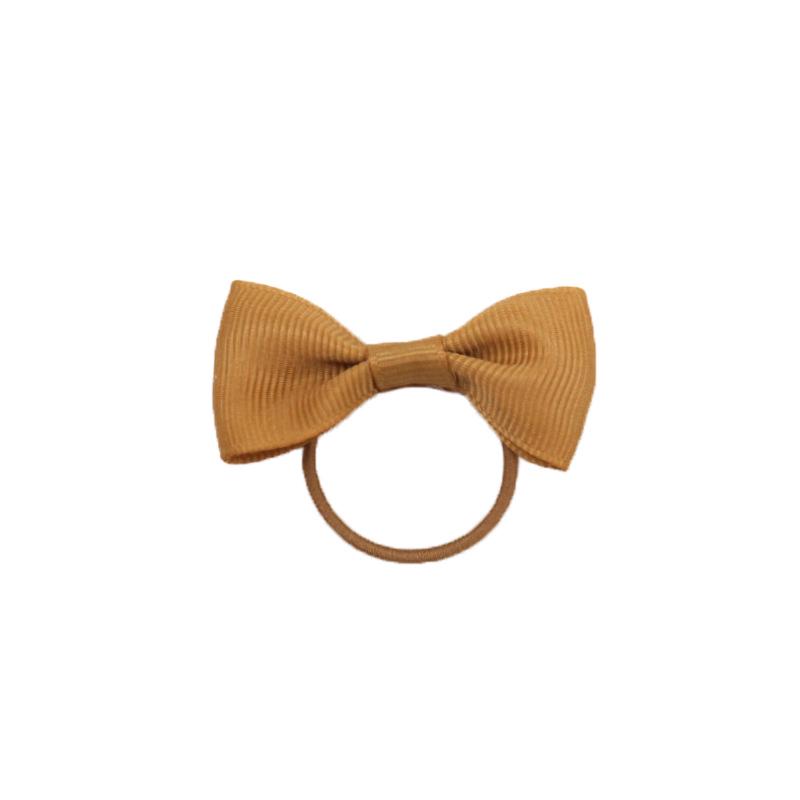 2-дюймовая однотонная резинка для волос с бантом для девочек - лента гросгрейн, резинка