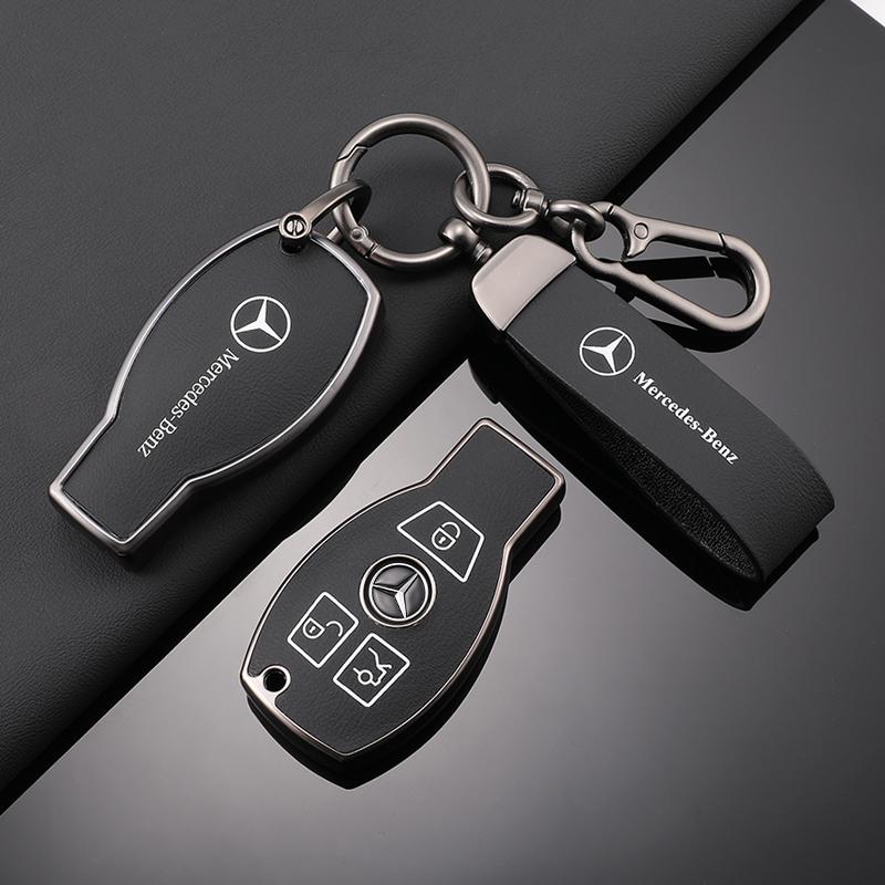 SUG2 TPU Car Key Case Cover Protection Shell Keychain For Mercedes Benz C E S-Class ML GL R SLK W204 W212 W221 W164 2001-2014 Sticker