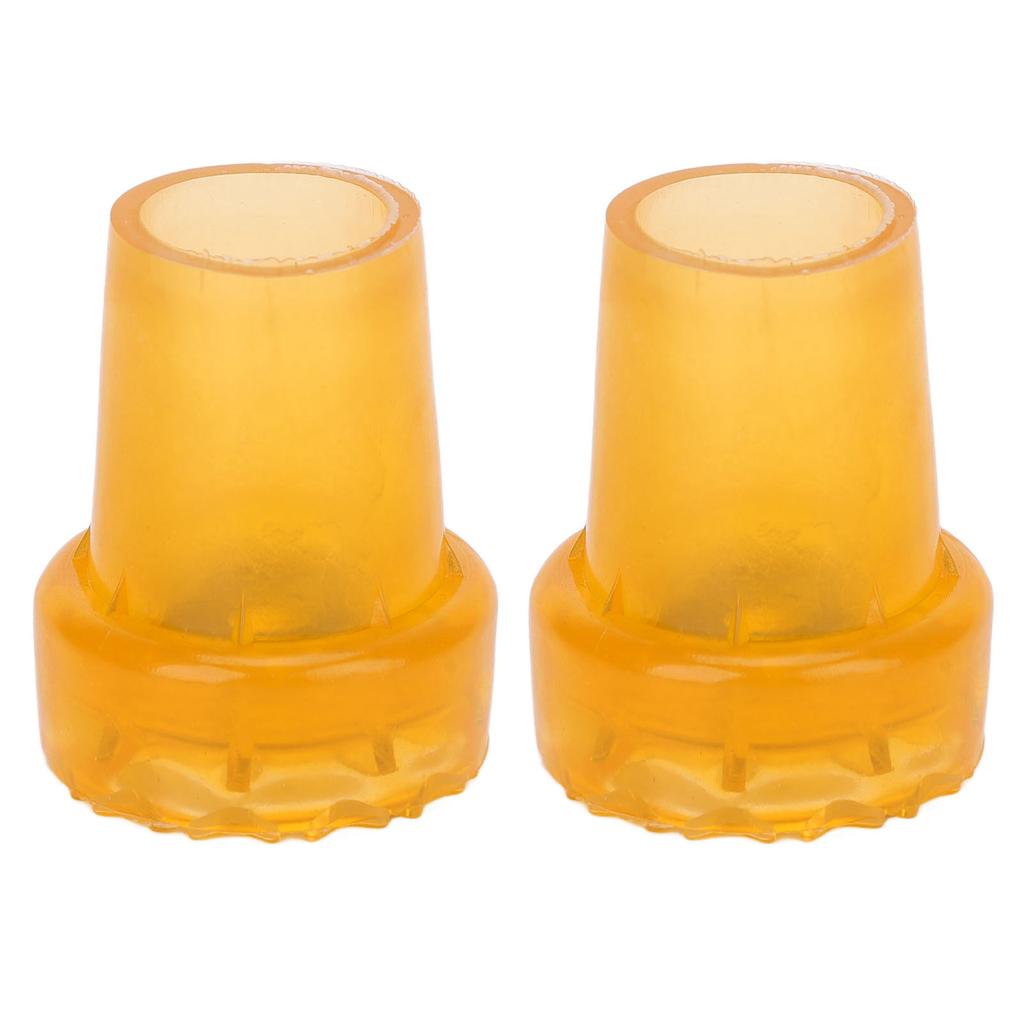 2pcs Crutch Feet Pads Wear Resistant Protective Round Foot Design 360 Degree Rotatable Thickened