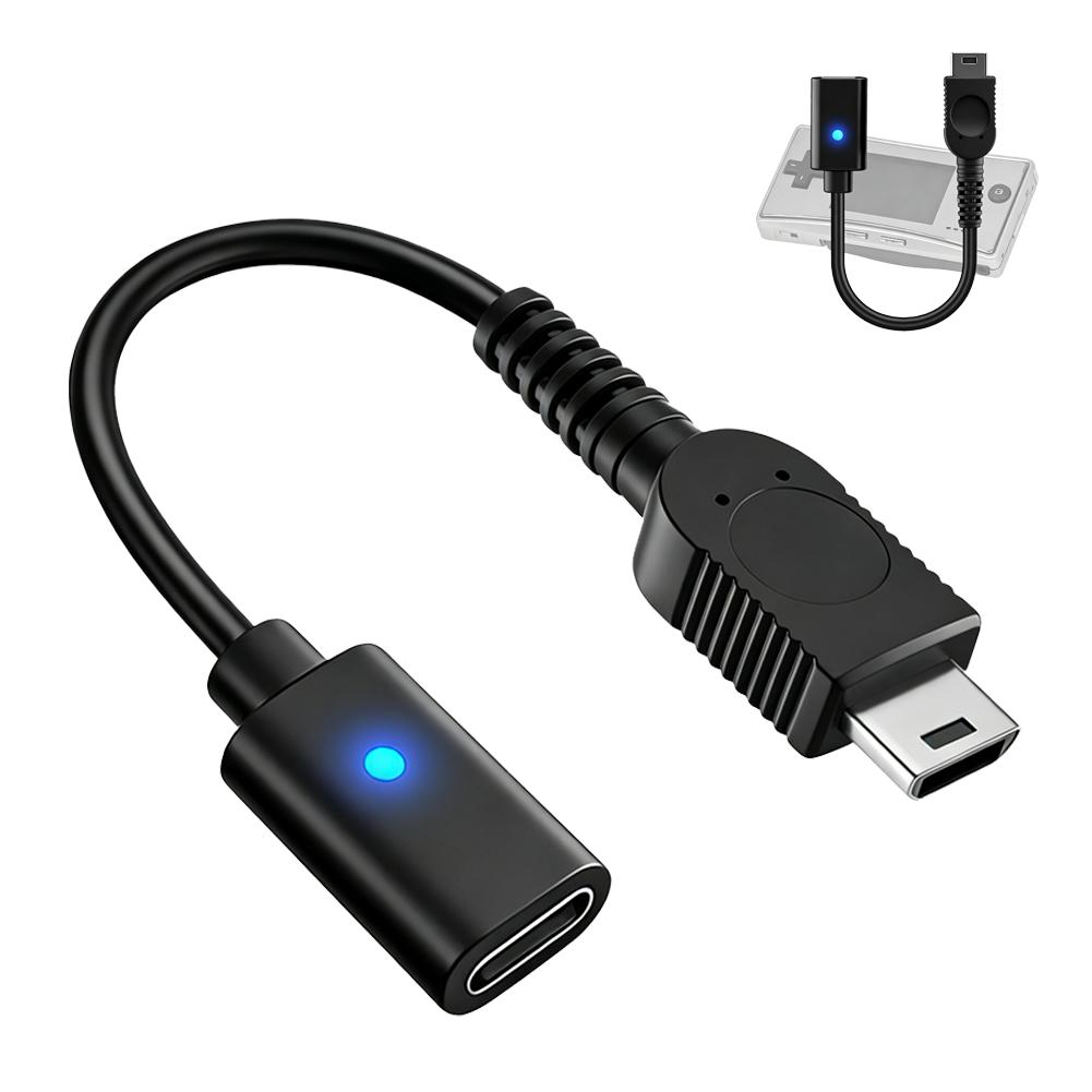 USB C Зарядный кабель для контроллера игровой консоли GBM, провод питания Type C, кабель-конвертер для игровой консоли Game Boy