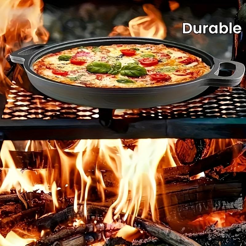 1 Multipurpose Cast Iron Pan - Nonstick Pan for Pizza, Grilling, Pancakes, for Home Kitchen and Outdoor Cooking