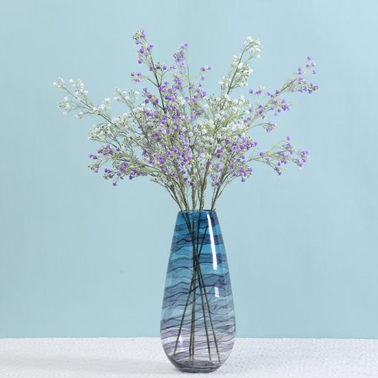 Искусственный цветок с 3-мя вилками и 93-мя головками, стол для домашнего офиса, центральная часть свадьбы, ветка искусственного цветка, цветочная композиция, украшение