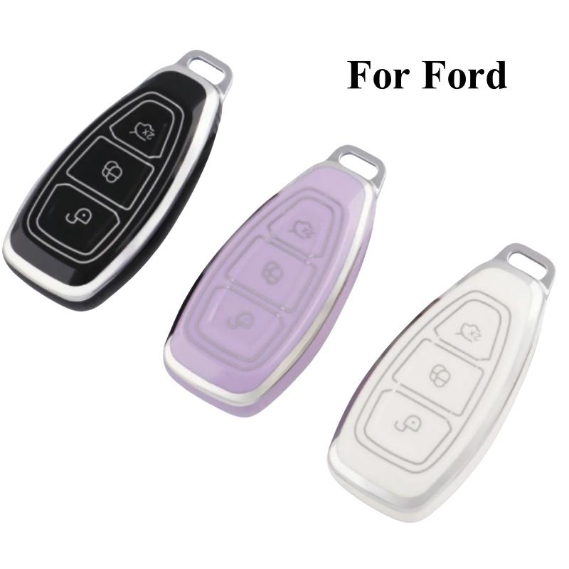 Fashion Car Styling Key Remote Key Fob Case Cover Keychain for Ford Fiesta Focus 3 4 MK3 MK4 Mondeo Ecosport Kuga Focus ST