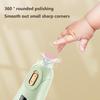 Портативный электрический триммер для детских ногтей Безопасная детская пилочка для ногтей 1 шлифовальная головка Бесшумные детские кусачки для ногтей для новорожденных