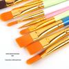 Набор из 10 кистей для масляной живописи с пластиковыми ручками для студентов