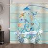 Забавная шторка для душа с морской черепахой, Веселый осьминог, Морские водоросли в ванной, Океанские рыбы, Морской конек, Медуза, Юмор, Шторки для душа для ванной комнаты, Тканевая ванна