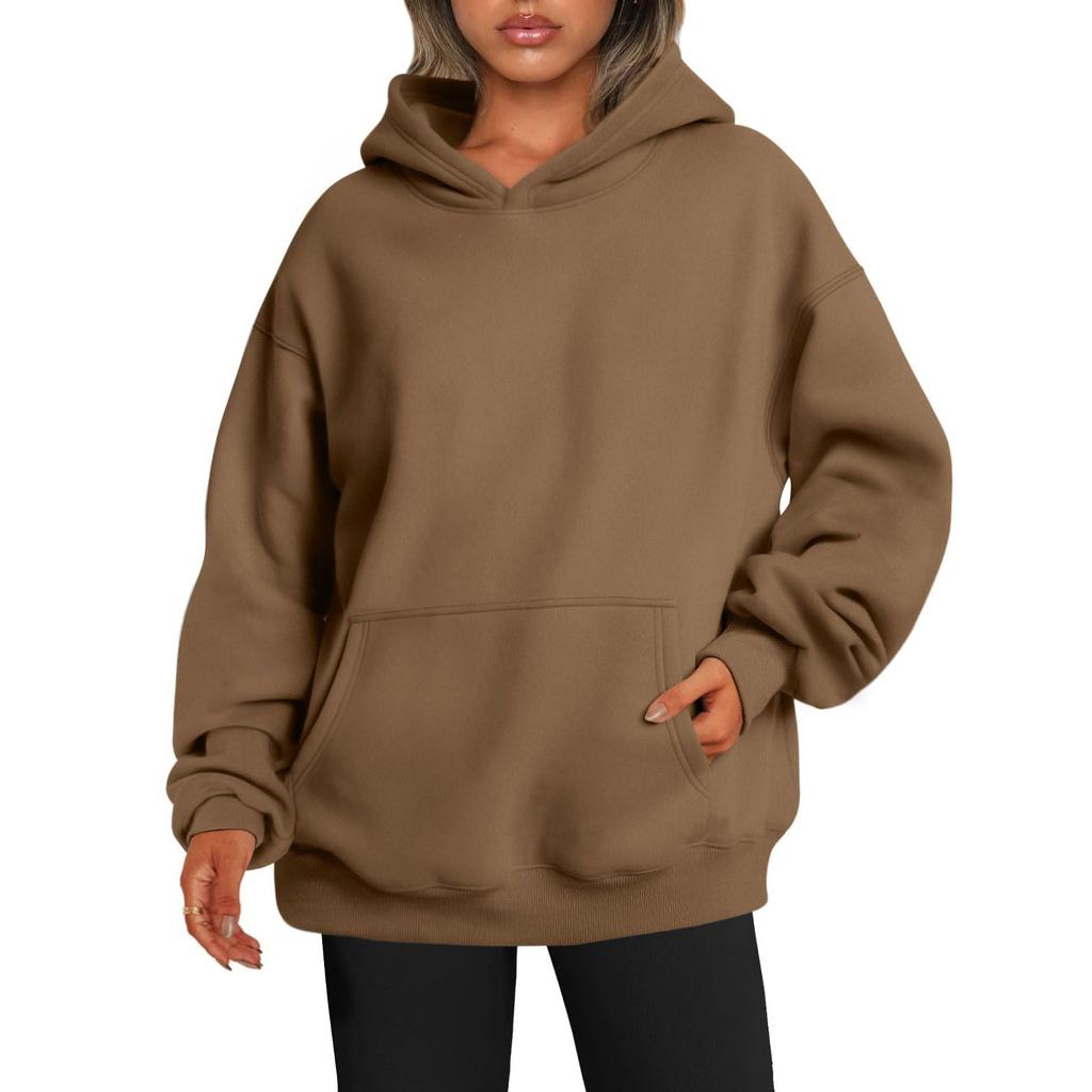 Womens Oversized Sweatshirts Fleece Hoodies Long Sleeve Shirts Pullover Fall Clothes With Pocket