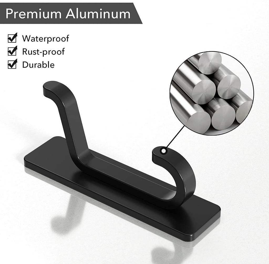 Крючки для одежды из нержавеющей стали для домашних спален, настенные крючки для одежды без отверстий