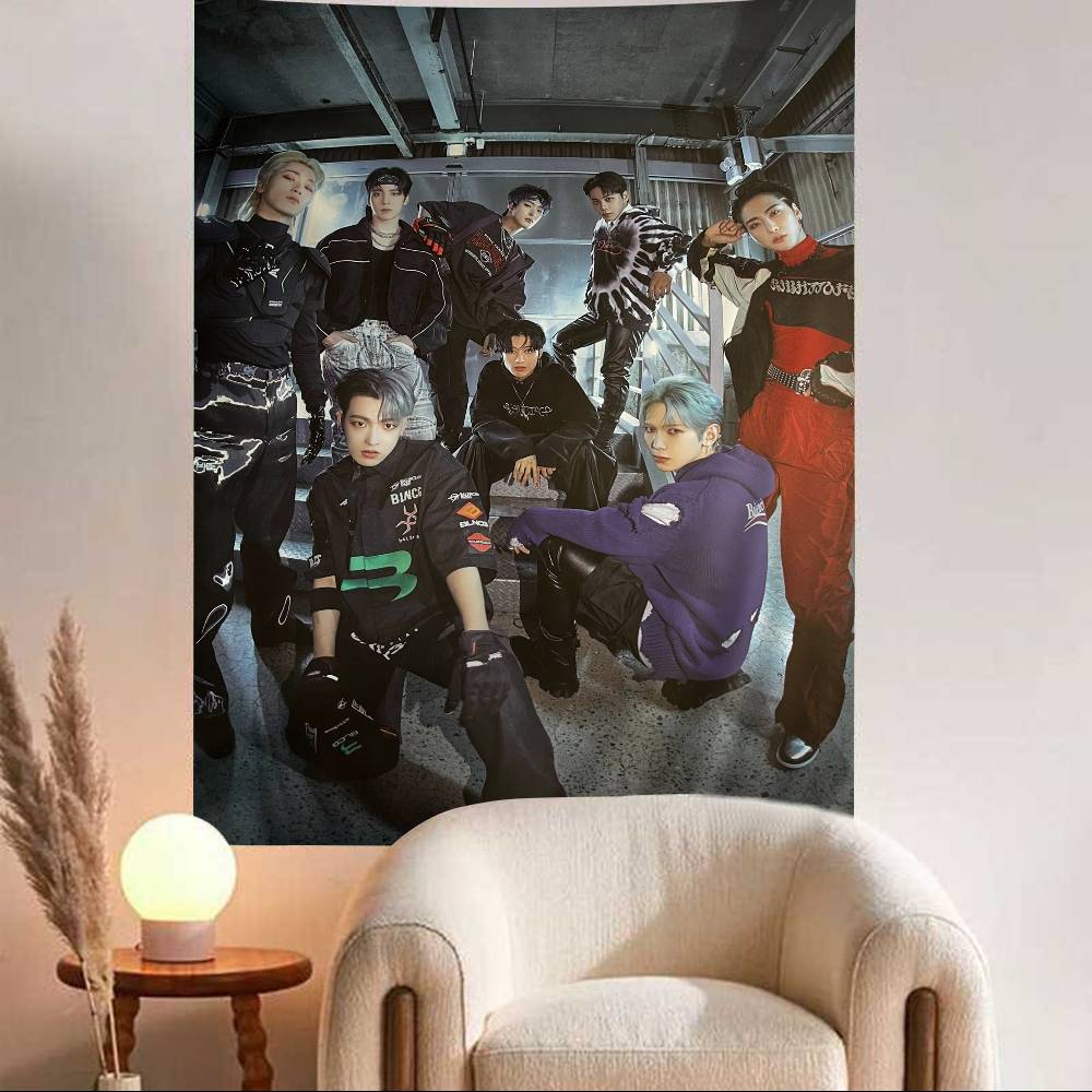ATEEZ Группа Красочный Гобелен Настенный Бохо Настенные Гобелены Мандала Настенные Полотна